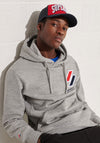 Superdry Sportstyle Applique Hoodie, Grey