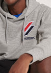 Superdry Sportstyle Applique Hoodie, Grey