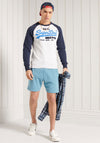 Superdry Duo Raglan Crew Sweatshirt, Ice Marl