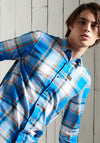 Superdry Workwear Lite Checked Shirt, Blue