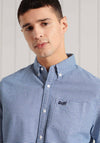 Superdry Classic University Oxford Shirt, Royal Blue Gingham