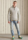 Superdry Jacob Henley Jumper, Concrete Twist