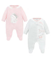 Mayoral Girls Cat 2 Piece Babygrow Set, Pink