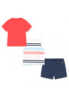 Mayoral Baby Boys Surf Time 3 Piece Set, Red