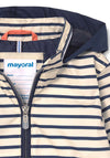 Mayoral Boys Blocked Stripe Windbreaker, Navy Mix