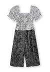 Mayoral Girls Polka Dot Jumpsuit, Black