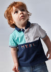 Mayoral Baby Boys Colour Block Polo Shirt, Navy