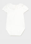 Mayoral Baby Girls Ruffle Neck Bodysuit, White