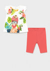 Mayoral Baby Girls Tropical Print T-Shirt & Leggings Set, Multi