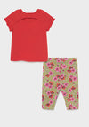 Mayoral Baby Girls Floral T-Shirt & Leggings Set, Red & Green