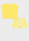 Mayoral Baby Girls Duck Print Two Piece Set, Yellow