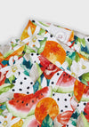 Mayoral Girls Fruit Print Shorts, Multi-Coloured