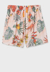 Mayoral Girls Tropical Print Shorts, Pink Multi