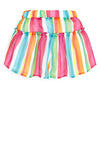 Mayoral Girls Striped Frill Skirt, Multi-Coloured