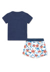 Mayoral Baby Boys Tropical T-Shirt and Shorts Set, Navy