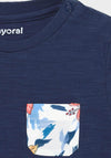 Mayoral Baby Boys Tropical T-Shirt and Shorts Set, Navy