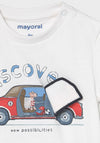 Mayoral Baby Boys Car Print T-Shirt, White