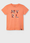 Mayoral Boys Logo Print T-Shirt, Orange