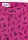 Mayoral Boys Leaf Print Chino Shorts, Pink