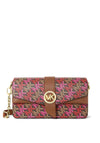 MICHAEL Michael Kors Greenwich Graphic Logo Shoulder Bag, Brown & Pink