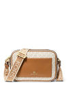 MICHAEL Michael Kors Maeve Logo Crossbody Bag, Vanilla & Acorn