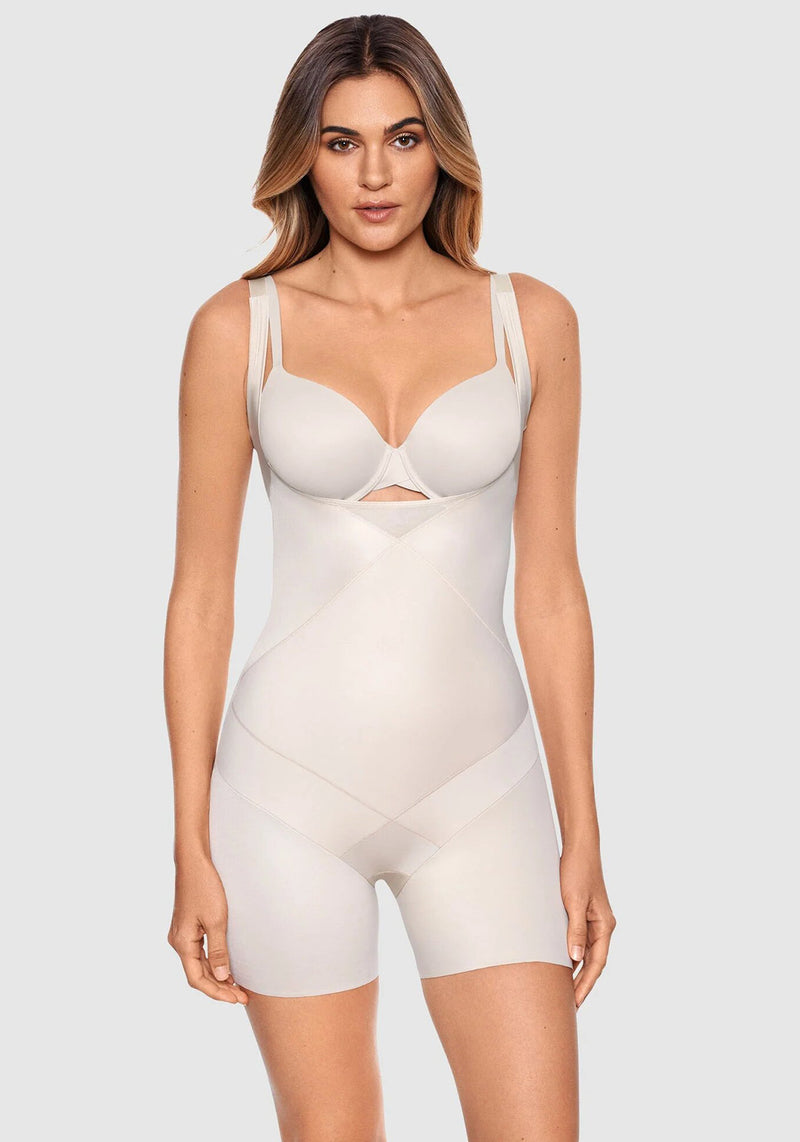 Cupid Women's Comfortable Firm Control Open-Bust Shaping Torsette