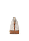 MICHAEL Michael Kors Jet Set Dome Crossbody, Cream & Tan