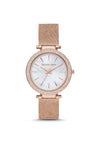 Michael Kors Darci Oversized Women’s Rose Gold Mesh Strap, Rose Gold