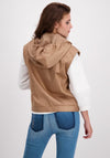 Monari Patch Pocket Short Gilet, Camel