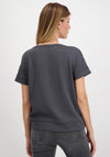 Monari Sequin Print Graphic T-Shirt, Charcoal