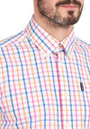 Barbour Tattersall Check Shirt, Orange