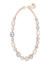 Absolute Rose Gold Opal Rectangular and Pink Pearl Necklace, N2087RS