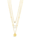 Absolute Small North Star Locket Necklace, Gold