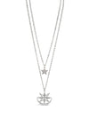 Absolute Star & Moon Necklace, Silver