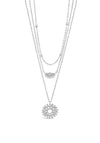 Absolute Sun Diamond Necklace, Silver