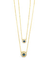 Absolute Sapphire & Crystal Necklace, Gold