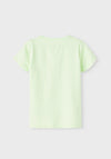 Name It Mini Girl Dea Short Sleeve Tee, Lime Cream