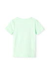 Name It Mini Girl Denice Short Sleeve Tee, Green Ash