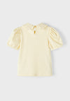 Name It Mini Girl Freja Short Sleeve Top, Pineapple Slice