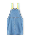 Name It Mini Girl Fro Denim Dress, Medium Blue Denim