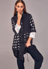 Naya Organza Check Jacket, Black