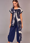 Naya Graphic Print Asymmetric Jacket and Top, Navy