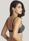 Panache Jasmine Geometric Print Balconette Bra, Black Multi