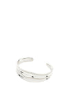 Pilgrim Dreams Wavy Bangle, Silver