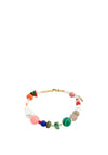 Pilgrim Freedom Semi Precious Stone Bracelet, Gold & Multi