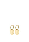 Pilgrim Love Coin Hoop Earrings, Gold