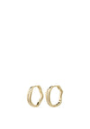 Pilgrim Freedom Crystal Hoop Earrings, Gold