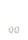 Pilgrim Taffy Hoop Earrings, Silver