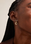 Pilgrim Euphoric Cable Chain Earrings, Gold