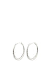 Pilgrim Euphoric Hoop Earrings, Silver